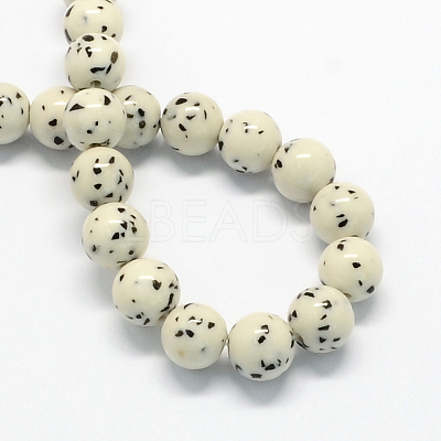 Synthetic Gemstone Beads Strands X-G-R271-12mm-Y29-1