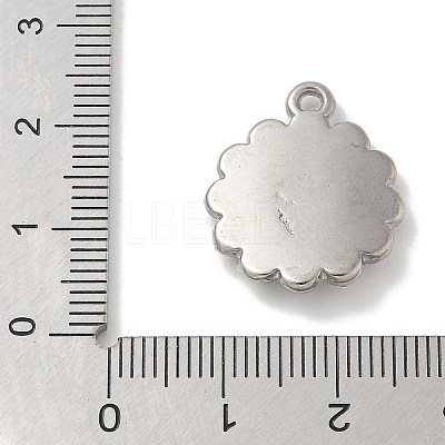 Anti-Tarnish 304 Stainless Steel Pendants STAS-Q334-25P-1