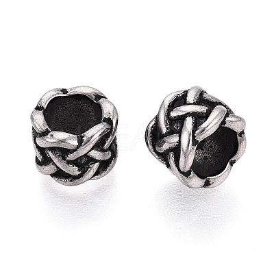 304 Stainless Steel European Style Large Hole Beads STAS-T072-99AS-1