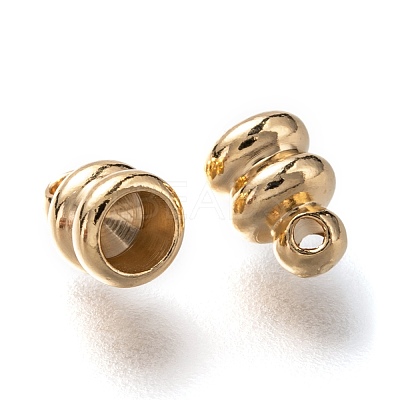 Brass Cord Ends KK-H759-44-G-1