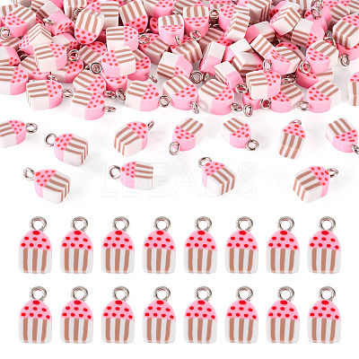 100Pcs Handmade Polymer Clay Charms CLAY-TA0001-96B-1