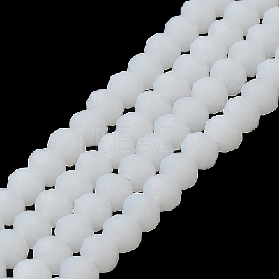 Imitation Jade Solid Color Glass Beads Strands EGLA-A034-J4mm-MD05-1
