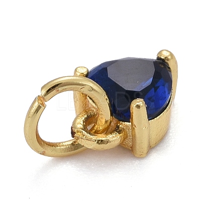 Brass Micro Pave Cubic Zirconia Charms X-KK-P192-08-G02-1