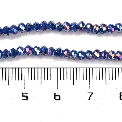 Baking Electroplate Glass Beads Strands DGLA-A039-J2MM-B04-1