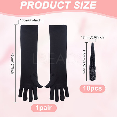 10Pcs Iron Finger Protectors AJEW-DR0001-78-1