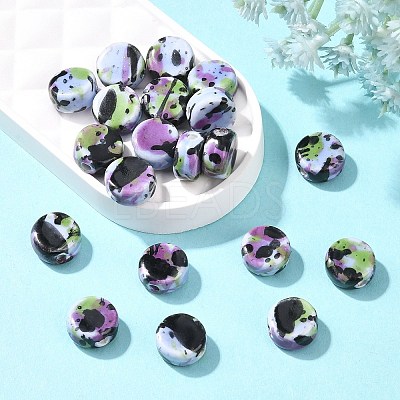Handmade Porcelain Beads X-PORC-S496-D03-10mm-1
