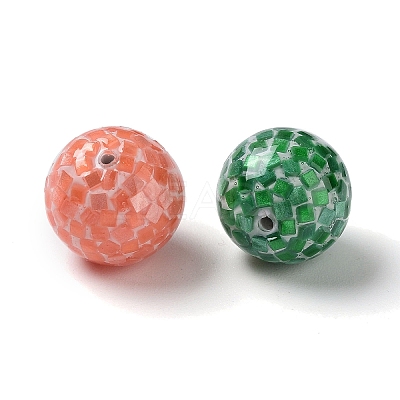 Colorful Craft Shell Half Drilled Beads BSHE-D001-01A-1