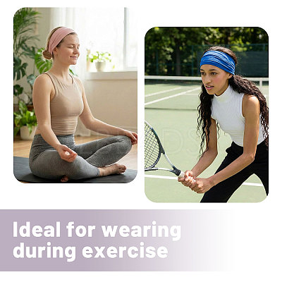 15Pcs 15 Colors Polyester & Elastic Headbands OHAR-GL0001-03-1