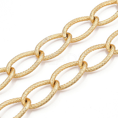 Aluminium Textured Curb Chains CHA-T001-51G-1