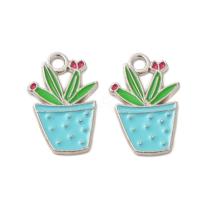 Alloy Enamel Pendants ENAM-G211-01P-1