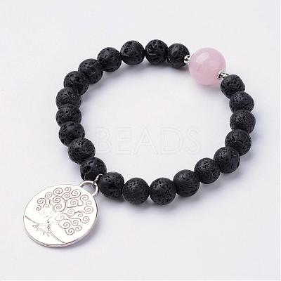 Alloy Charm Bracelets BJEW-JB02674-1