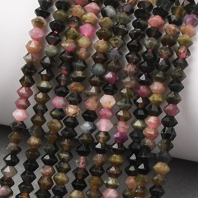 Natural Multicolor Tourmaline Beads Strands G-D110-C02-01-1