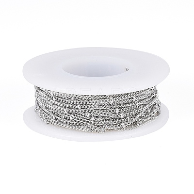 Tarnish Resistant 304 Stainless Steel Curb Chains CHS-G011-03P-01-1