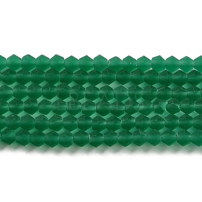 Imitate Austrian Crystal Frosted Glass Beads Strands EGLA-A039-T4mm-MD10-1