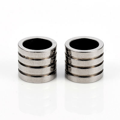 Non-Tarnish 201 Stainless Steel European Beads STAS-I149-33A-1