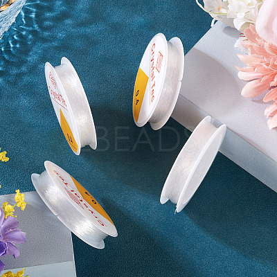 4 Rolls Round Crystal Elastic Stretch Thread EW-TA0001-09A-1