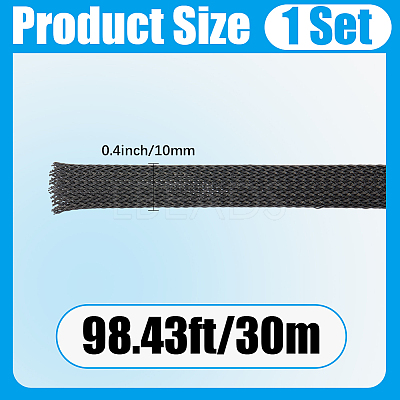 30M Flexible PET Cable Wrap Cord Protector OCOR-CL0001-04C-1