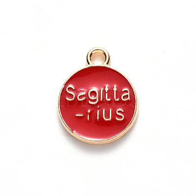 Alloy Enamel Pendants ENAM-S124-01A-07F-1