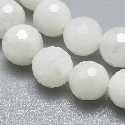 Natural Rainbow Moonstone Beads Strands G-G792-34B-1