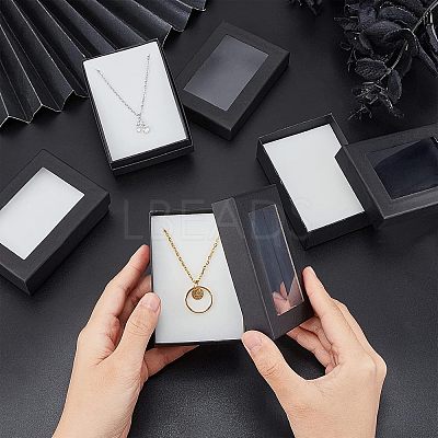 Rectangle Valentines Day Presents Packages Cardboard Jewelry Set Boxes LS-CBOX-NB0001-04-1