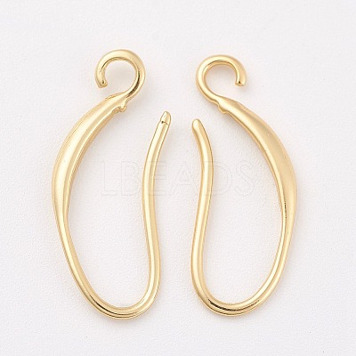 Brass Earring Hooks X-KK-F714-06G-1