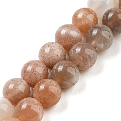 Natural Multi-Moonstone Beads Strands G-P503-8MM-04-1