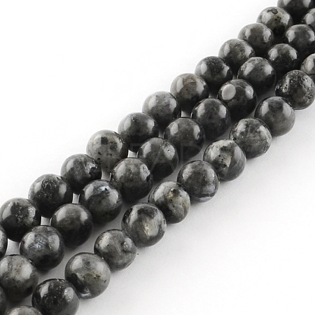 Natural Larvikite Round Beads Strands LS-G-R342-10mm-09-1