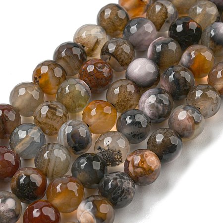 Natural Agate Beads Strands G-M437-B01-03-1