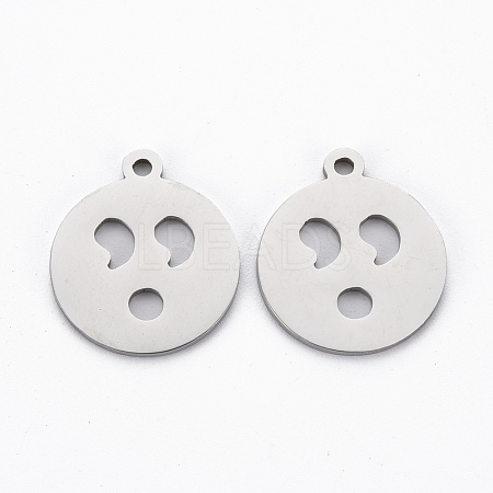 201 Stainless Steel Pendants STAS-Q240-060P-1