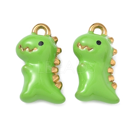 304 Stainless Steel Enamel Pendants STAS-A139-02A-G-1