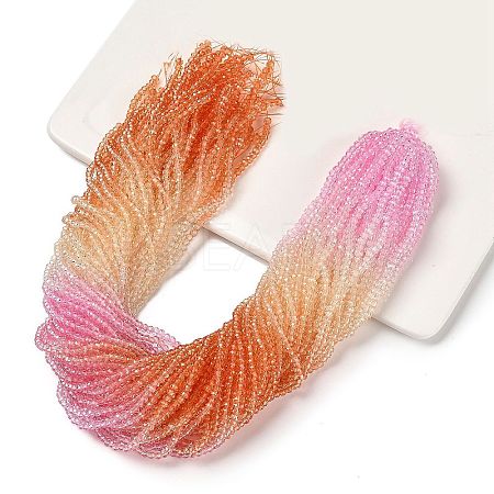 Transparent Painted Glass Beads Strands DGLA-A034-T1mm-A20-1