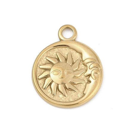 304 Stainless Steel Pendants STAS-D366-01G-G-1