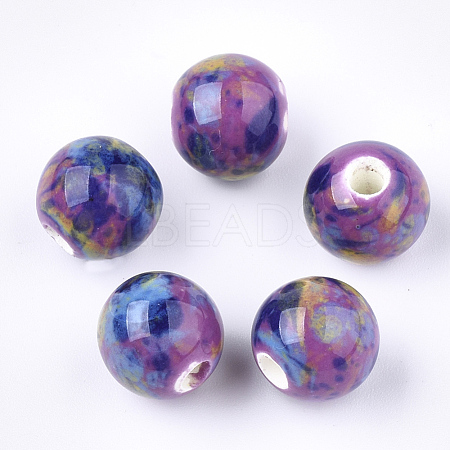 Handmade Porcelain Beads X-PORC-Q262-03C-1
