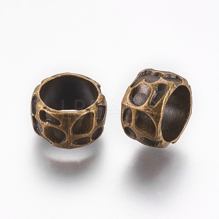 Rondelle Tibetan Style Alloy Beads K0NHD071-1
