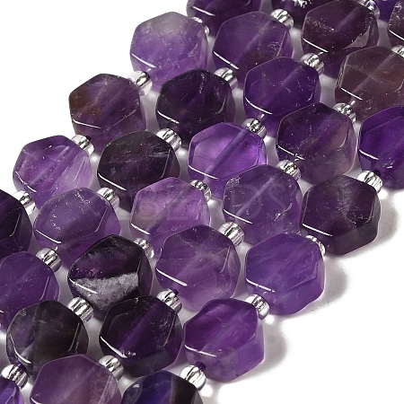Natural Amethyst Beads Strands G-P534-A13-01-1