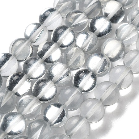Synthetic Moonstone Beads Strands G-P528-J03-09-1