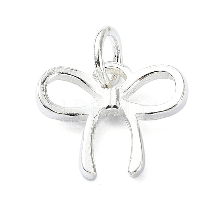 925 Sterling Silver Bowknot Charms STER-M119-05C-S-1