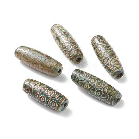 Tibetan Style dZi Beads TDZI-E004-20-1