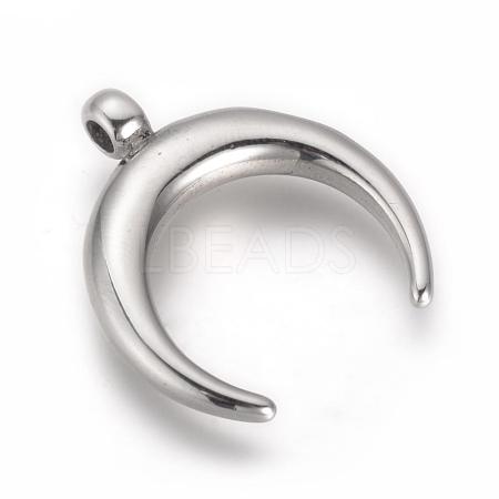 304 Stainless Steel Pendants STAS-Q196-13-1