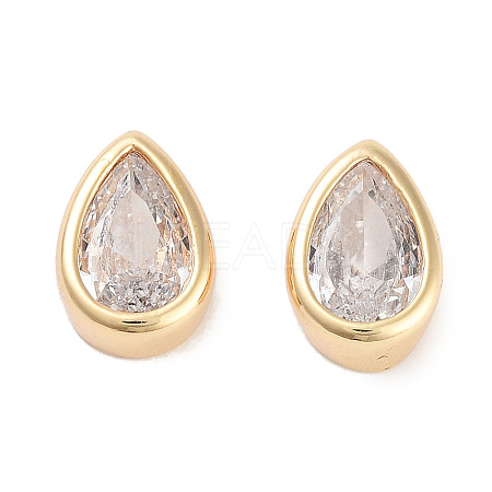 Brass Cubic Zirconia Beads X-KK-C051-60G-05-1