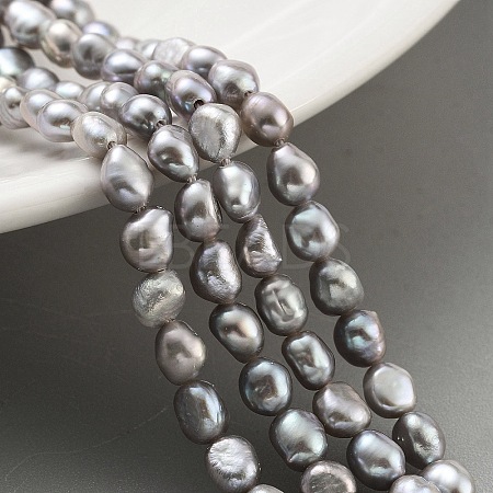 Natural Keshi Pearl Cultured Freshwater Pearl Beads Strands PEAR-P062-25A-1