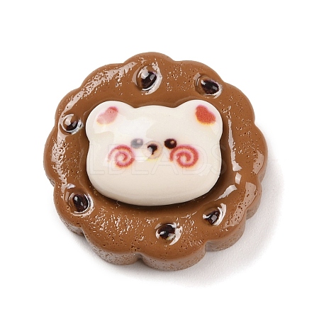 Bear Cookies Opaque Resin Decoden Cabochons CRES-Q220-05B-1