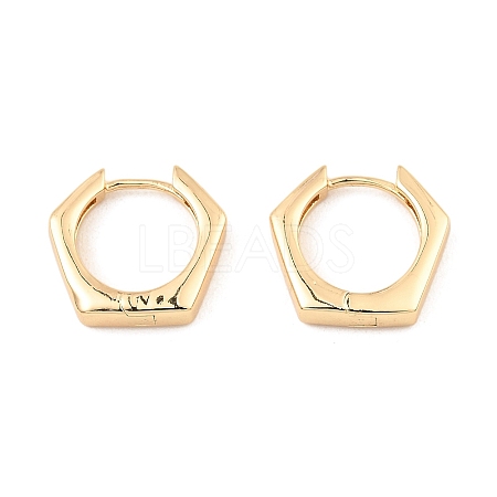 Brass Hoop Earrings EJEW-I289-21A-G-1