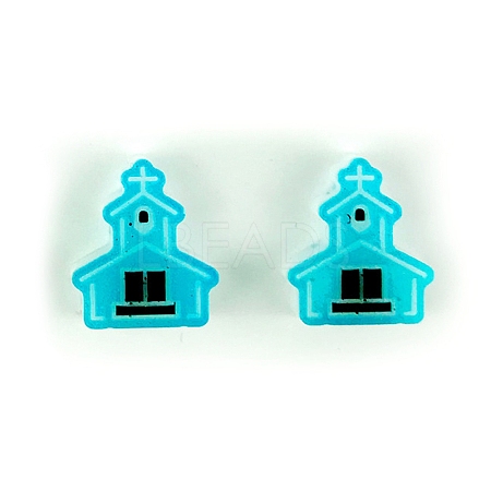 Easter Theme Ear Stud Ornament Silicone Molds DIY-J009-01F-1