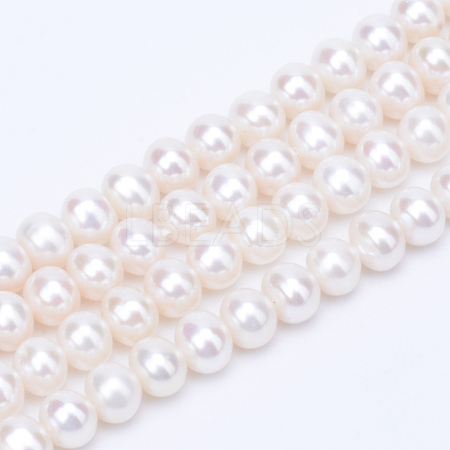 Natural Cultured Freshwater Pearl Beads Strands PEAR-R063-09-1