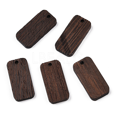 Natural Wenge Wood Pendants WOOD-T023-34-1