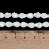 Opaque Solid Color Electroplate Glass Beads Strands EGLA-N013-P4mm-B02-4
