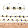 Brass Glass Link Chains CHC-R001-06G-04-2