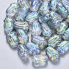 Transparent Spray Painted Glass Beads GLAA-S190-004B-02-1