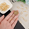   50Pcs Brass Leverback Earring Findings KK-PH0006-08-3